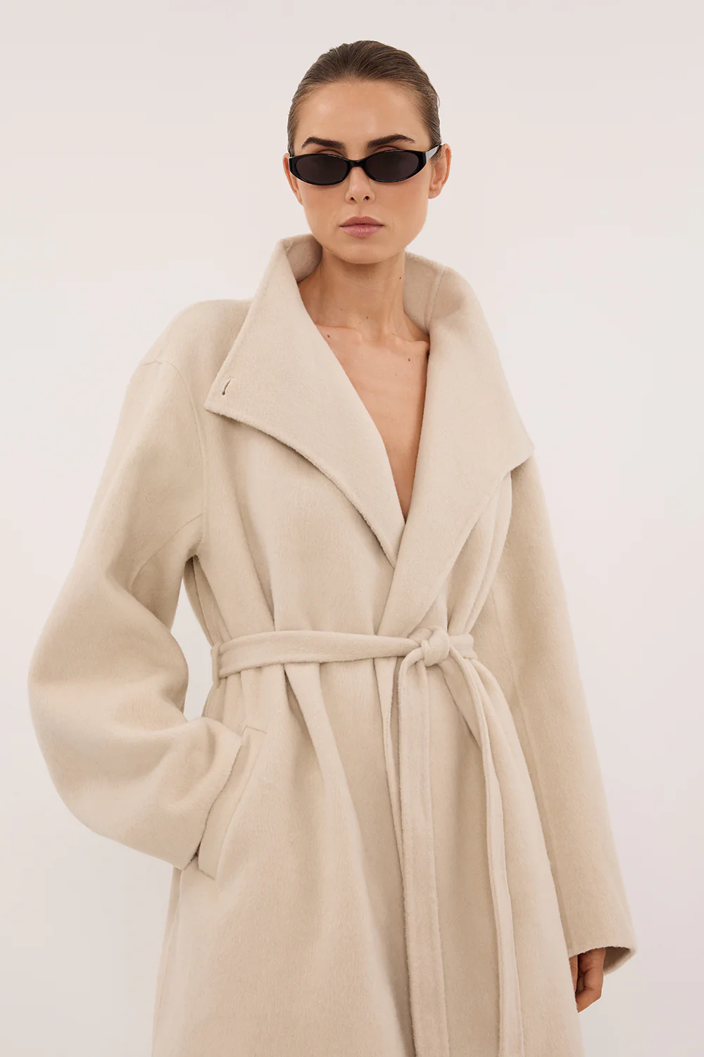 WREN BONE WOOL BLEND COAT - Image 2