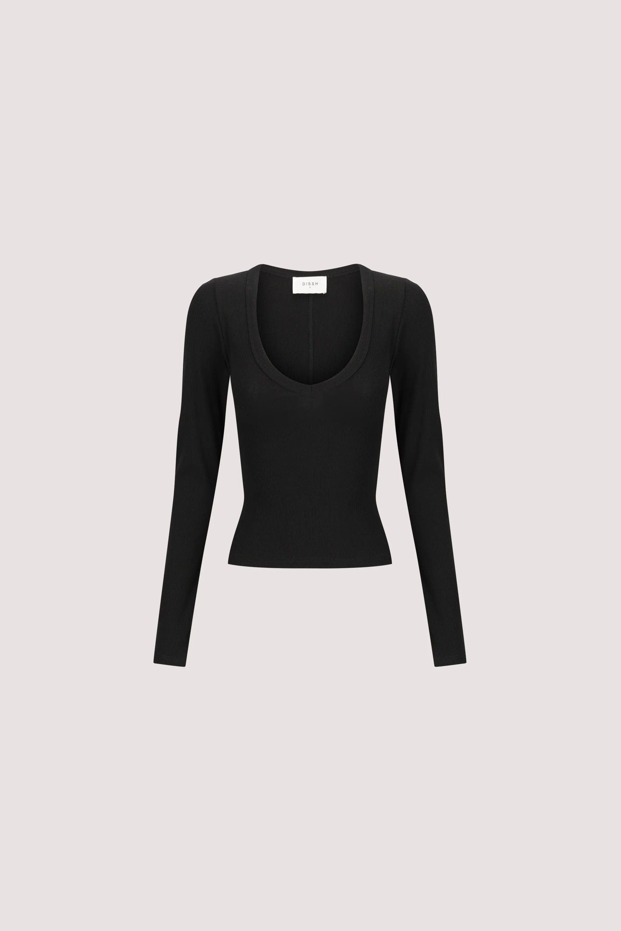 YASMIN BLACK LONG SLEEVE KNIT TOP - Image 8