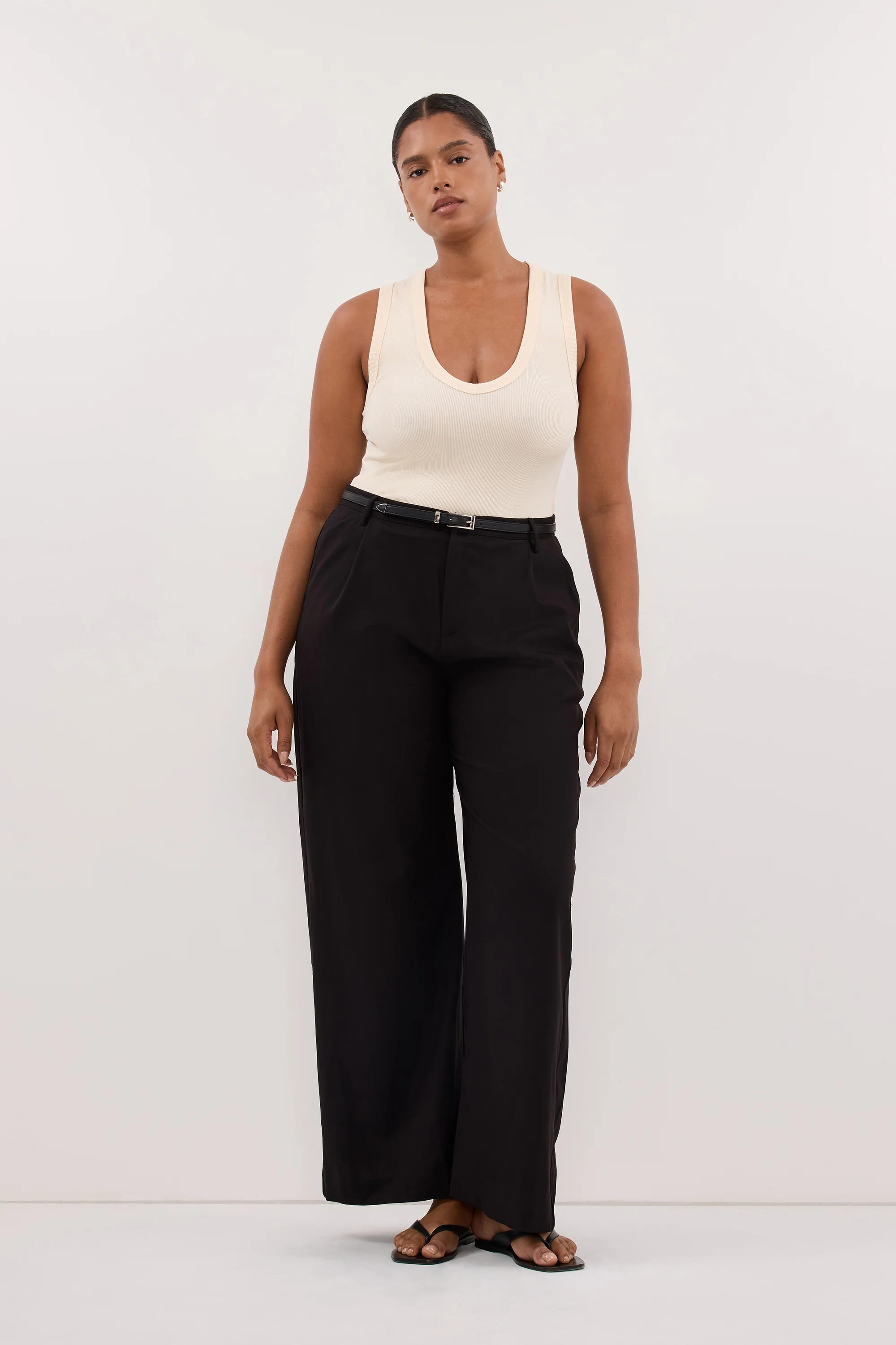 YASMIN SANDSTONE SLEEVELESS KNIT TANK - Image 6